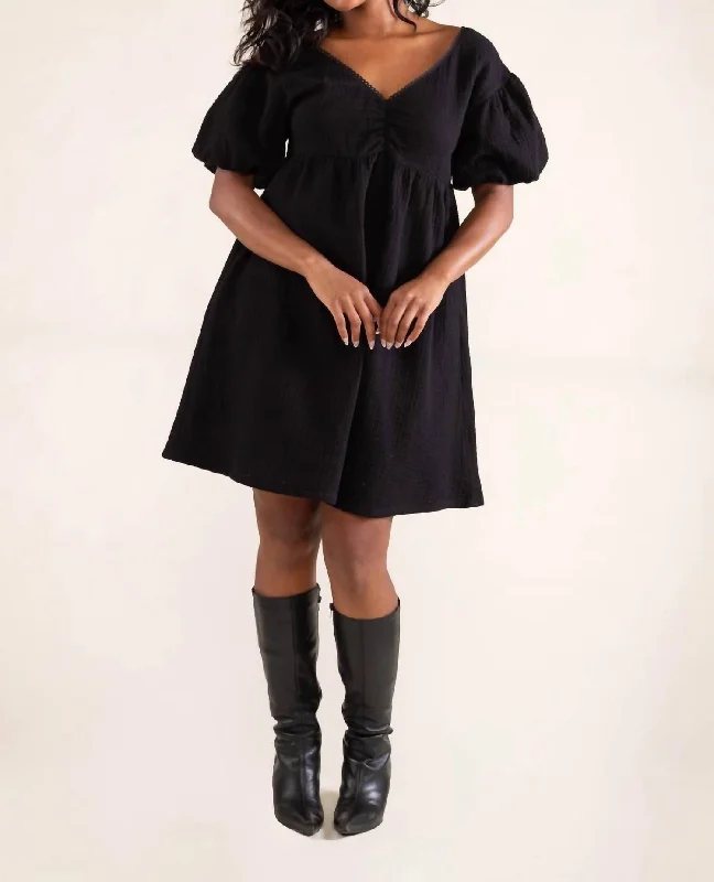 Eclectic Fashion Elodie Dress In Black