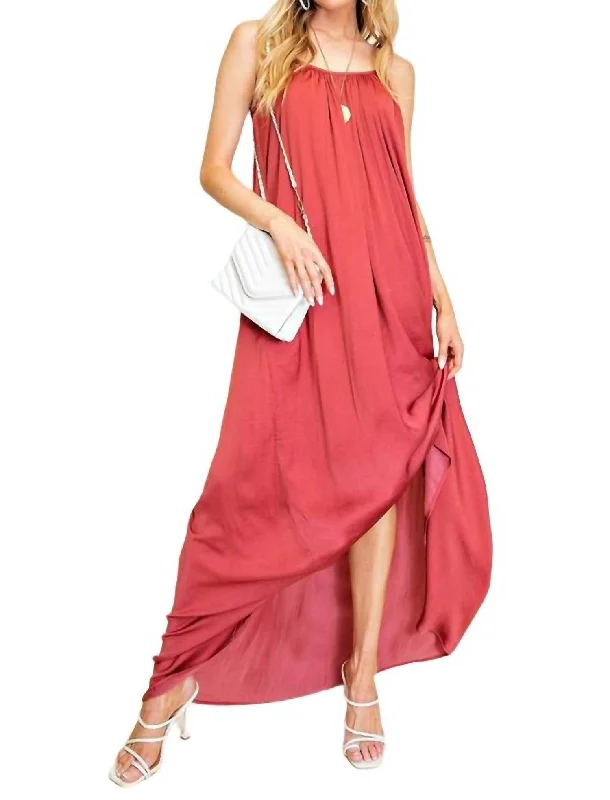 Timeless Women's Garments Pollie Dress In Burgundy