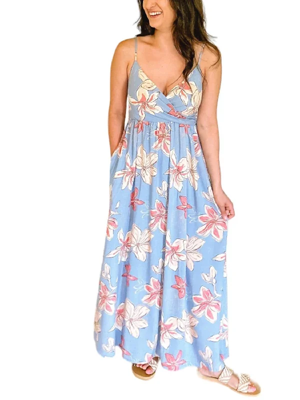 Online Boutique Clothing Island Breeze Dress In Chambray