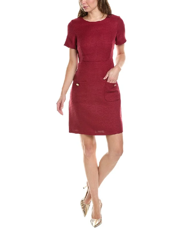 Affordable Women's Clothes Tahari ASL Boucle Sheath Dress