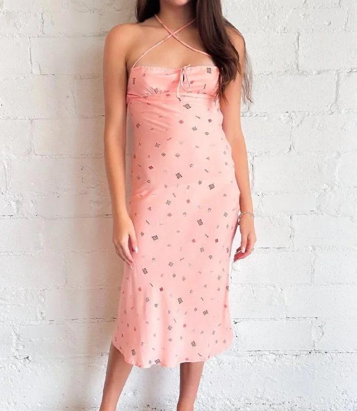 Trendy Street Style Strawberries And Cream Dress In Pink