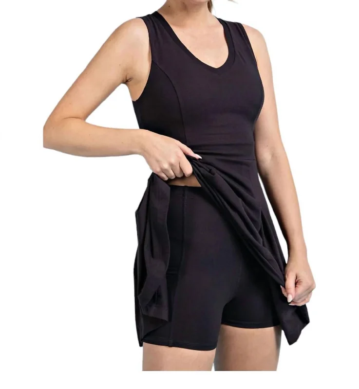 Women's Clothing for Every Season and Trend Buttery Soft Golf With Shorts Dress In Black