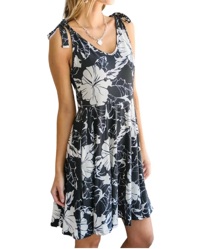 Urban Femme Streetwear City Garden Dress In Black