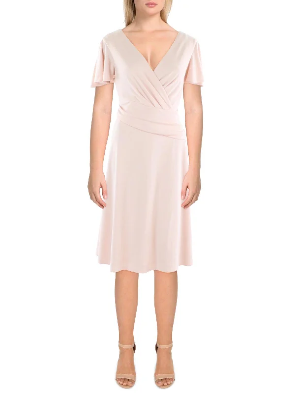 Comfortable Women's Clothing Womens Party Knee Fit & Flare Dress