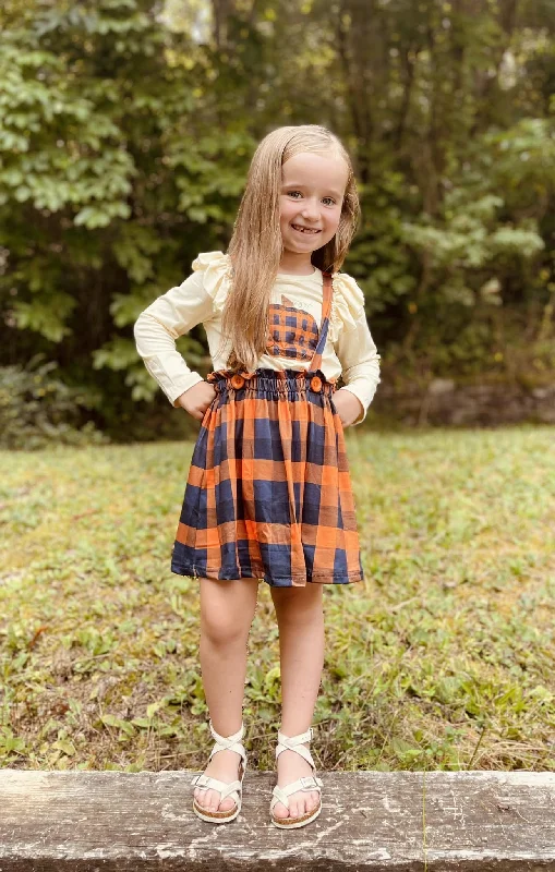 Women's Party Outfit PUMPKIN OVERALL DRESS