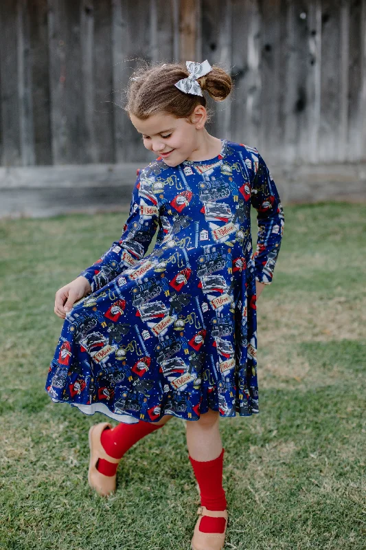 Chic & Cozy Apparel CHRISTMAS TRAIN DRESS
