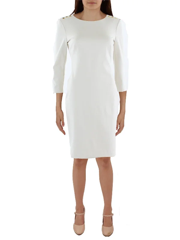 Women's Plus-Size Casual Outfit Womens Career Office Sheath Dress