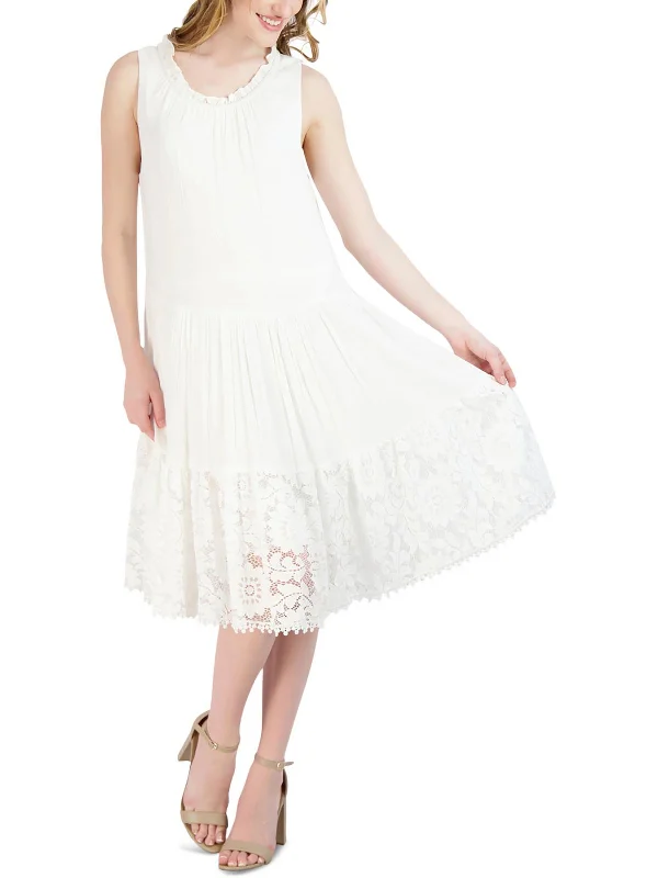 Women's Stylish Outdoor Outfit Petites Womens A-Line Above-Knee Fit & Flare Dress