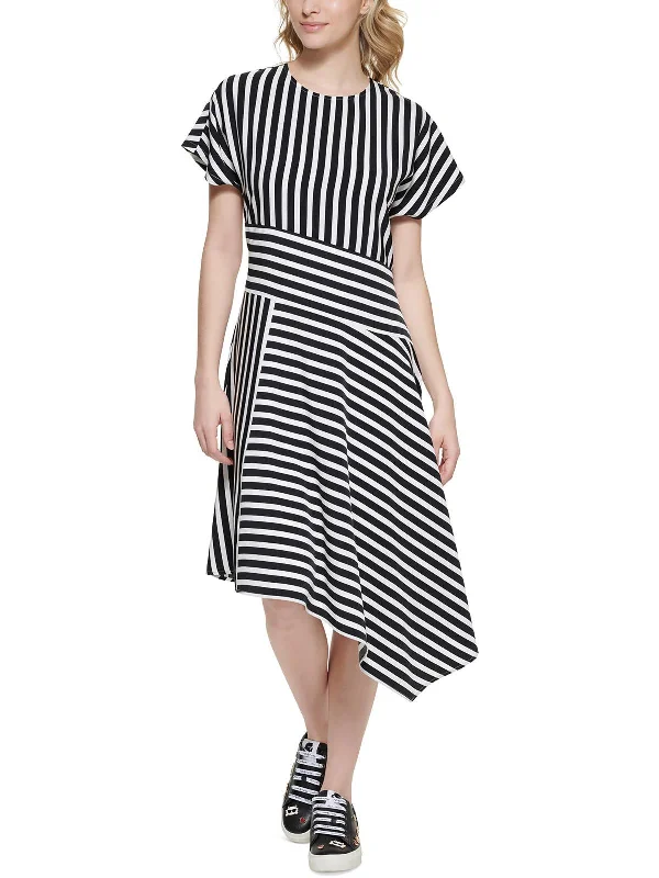 Women's Loungewear Clothes Womens Asymmetric Hem Long Fit & Flare Dress