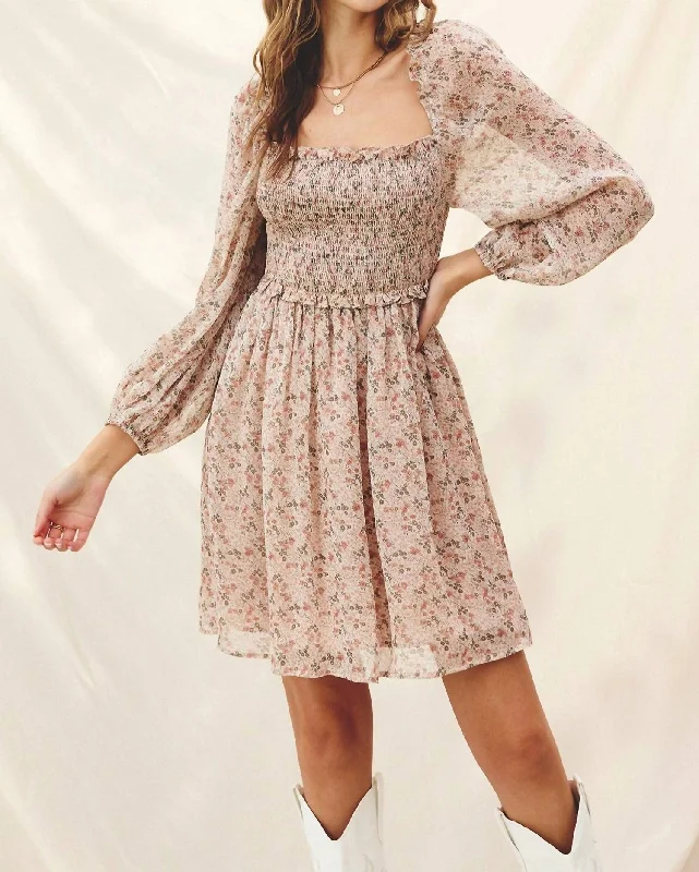 Imeless Style The Love Dress In Ivory Ditsy