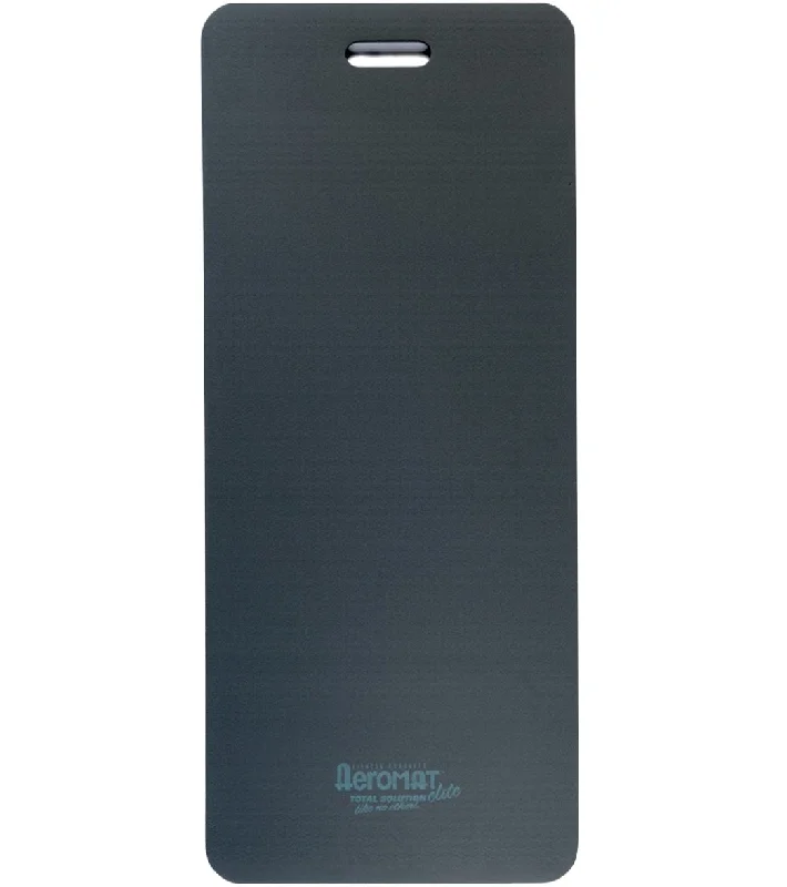Elevate Your Experience With Must-Have Yoga Gear AeroMat Elite Workout Mat with Handles 48" 12.7mm Extra Thick Charcoal