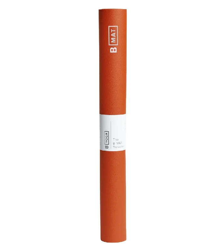 Bring Balance To Your Practice And Budget B Yoga Traveller Mat 71" 2mm Sienna Orange