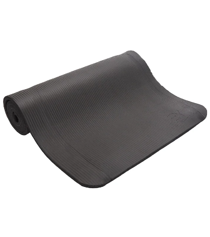 Flexible Prices For Flexible Moves Everyday Yoga  ½” Thick Yoga Fitness Exercise Mat with Mat Sling 72” x 26” Black