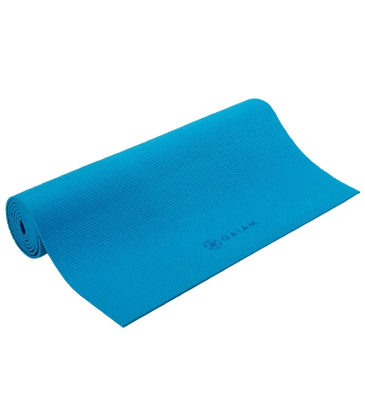 Stay Grounded With Yoga Gear On Sale Gaiam 2-Color Premium Yoga Mat 68" 5mm Navy/Blue