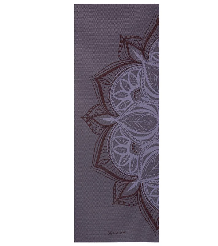 Yoga Accessories At Unbeatable Prices Gaiam 5mm  Printed Yoga Mat Violet Blush Point