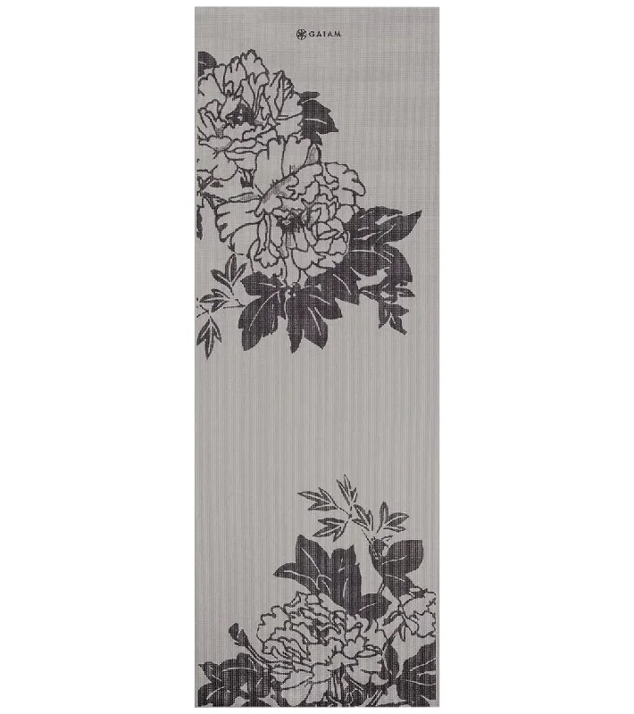 Stretch In Comfort With Affordable Yoga Gear Gaiam 5mm Yoga Mat Gray Peony