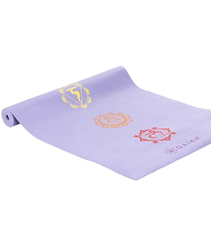 Limited-Time Sale On Premium Yoga Gear Gaiam Chakra Yoga Mat 68" 3mm