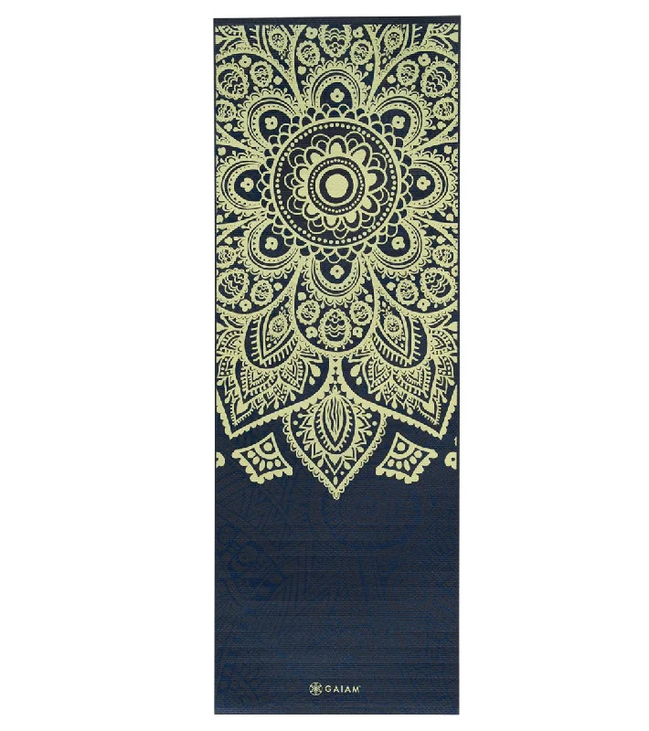 Bring Balance To Your Practice And Budget Gaiam Sundial Layers Printed Yoga Mat 68" 6mm Extra Thick Sundial Layers