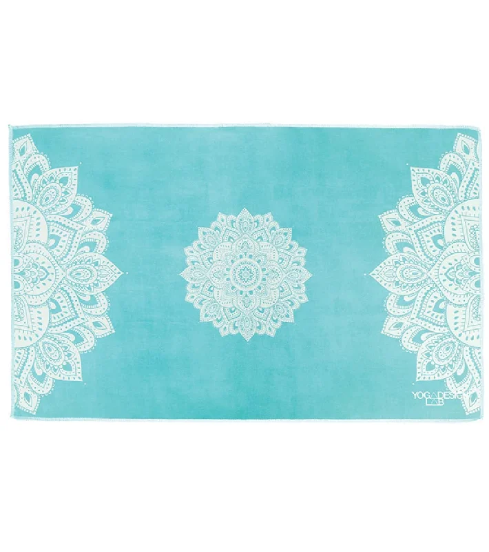 Your Yoga Journey Starts With Savings Yoga Design Lab Mandala Premium Yoga Hand Towel Turquoise