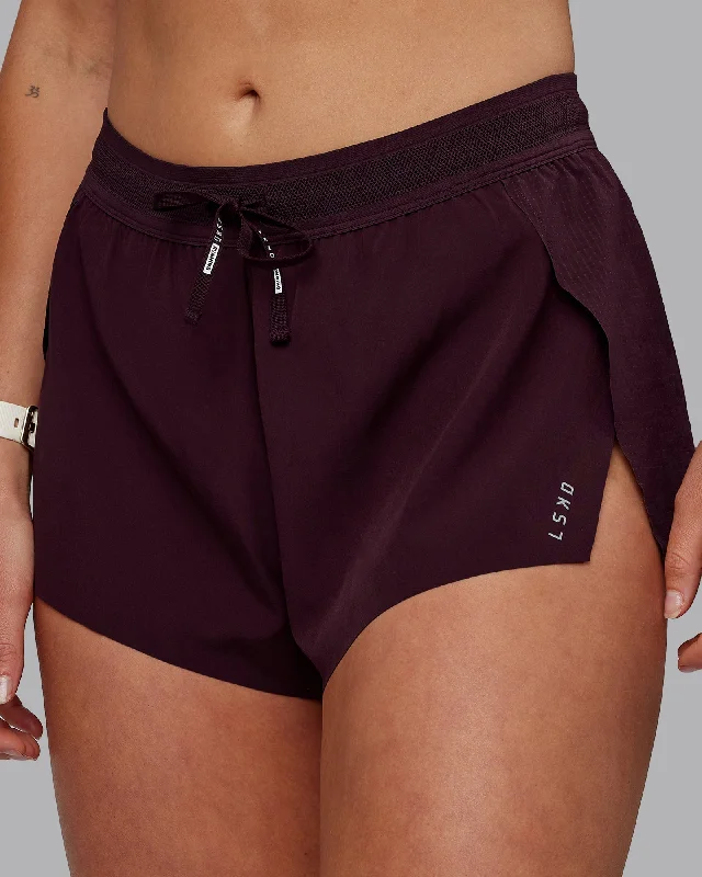The Best Yoga Clothing At The Best Prices Accelerate 3" Run Shorts - Mulberry