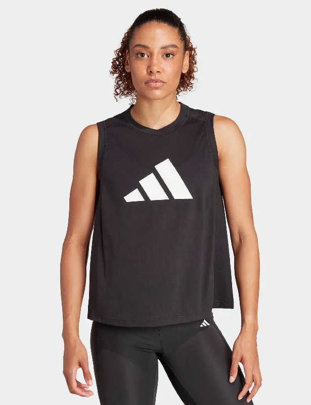 Move Freely With Premium Yoga Clothes At Great Prices Train Essentials Big Performance Logo Training Tank Top - Black