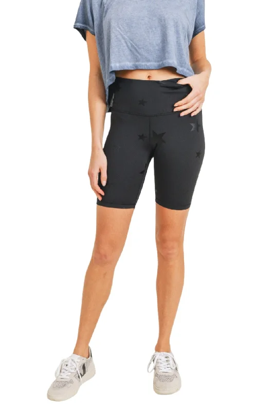 Premium Yoga Wear At Special Discounts Mono B Reach for the Stars Bike Shorts APH3193 and Plus