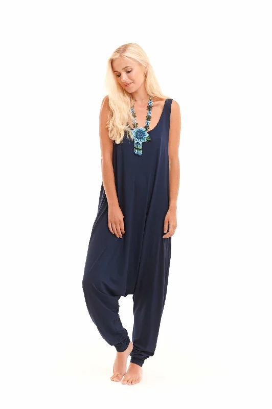 Your Go-To Yoga Outfits Now More Affordable BAGGY JUMPSUIT NAVY