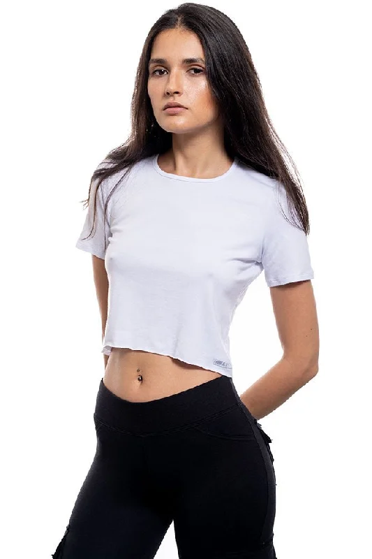 Namaste And Save On Yoga Apparel Bamboo Short Sleeve Crop T Shirt