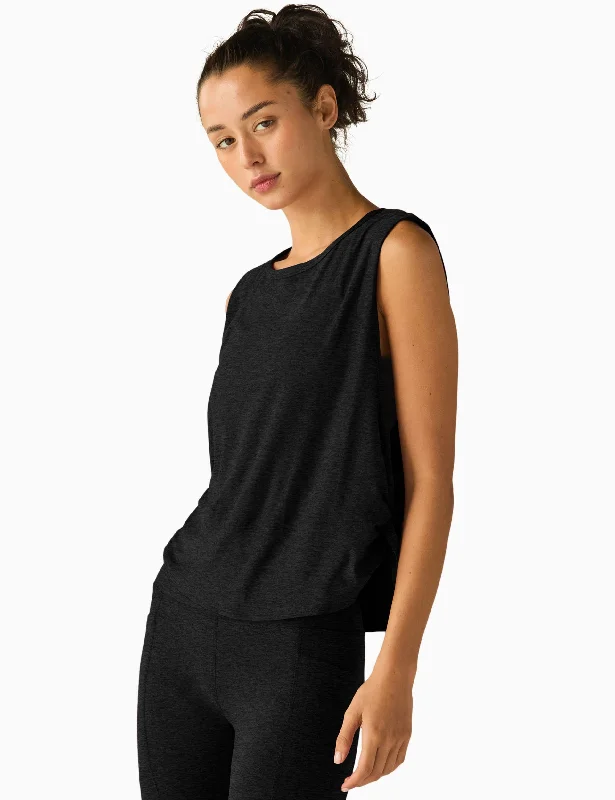 Performance Meets Savings In Our Yoga Wear Sale Featherweight Side Note Twist Tank - Darkest Night Performance Meets Savings In Our Yoga Wear Sale Featherweight Side Note Twist Tank - Darkest Night
