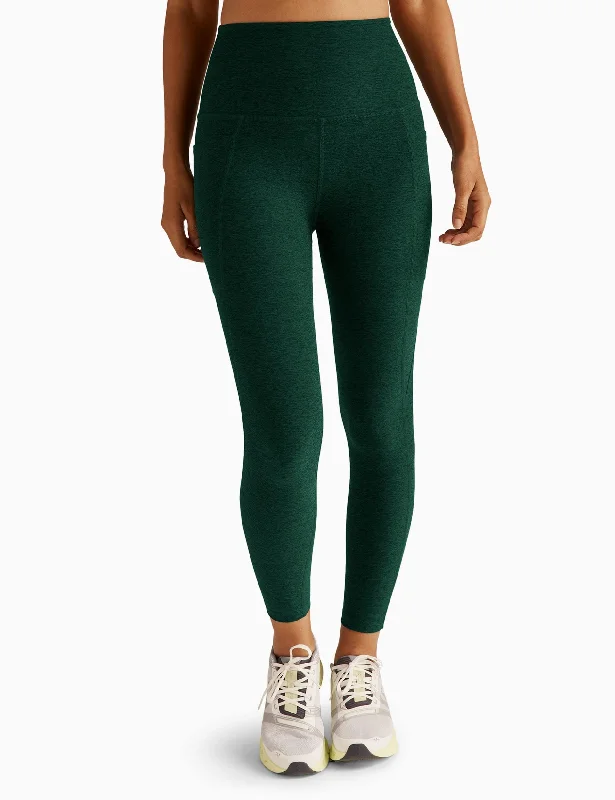 Lightweight, Breathable Yoga Wear At Special Prices Spacedye Out Of Pocket High Waisted Midi Legging - Dark Spruce Green Heather Lightweight, Breathable Yoga Wear At Special Prices Spacedye Out Of Pocket High Waisted Midi Legging - Dark Spruce Green Heather
