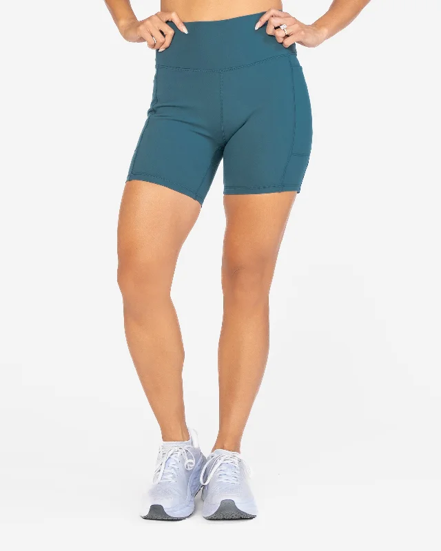 Lightweight, Breathable Yoga Wear At Special Prices Biker Shorts (6 in. inseam) - Pacific