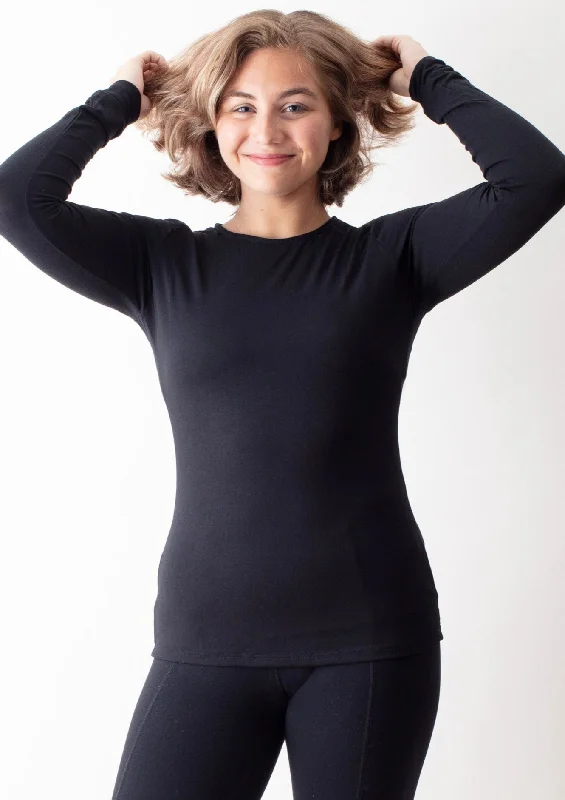 Look Good, Feel Good, And Save Big BLACK Taylor Long Sleeve Tee