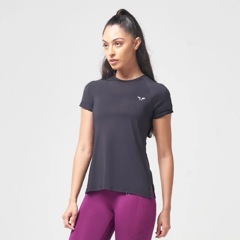 Find Balance In Stylish And Affordable Yoga Wear Weightless Tee - Black