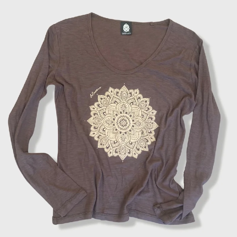 Taupe/Bloom Mandala Print