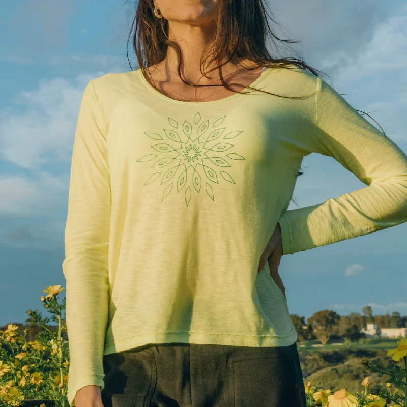 Lime/ Mandala Print