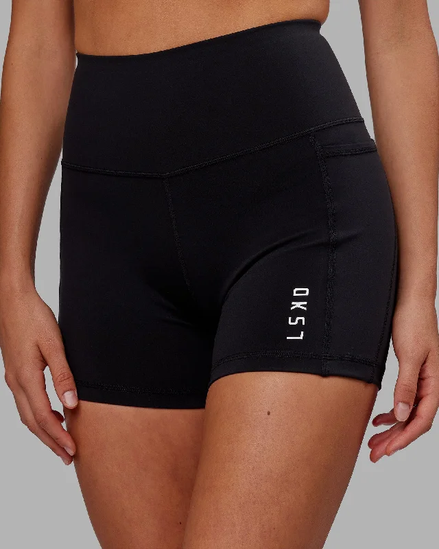 Find Your Perfect Fit With Discounted Yoga Outfits Flux X-Length Shorts - Black