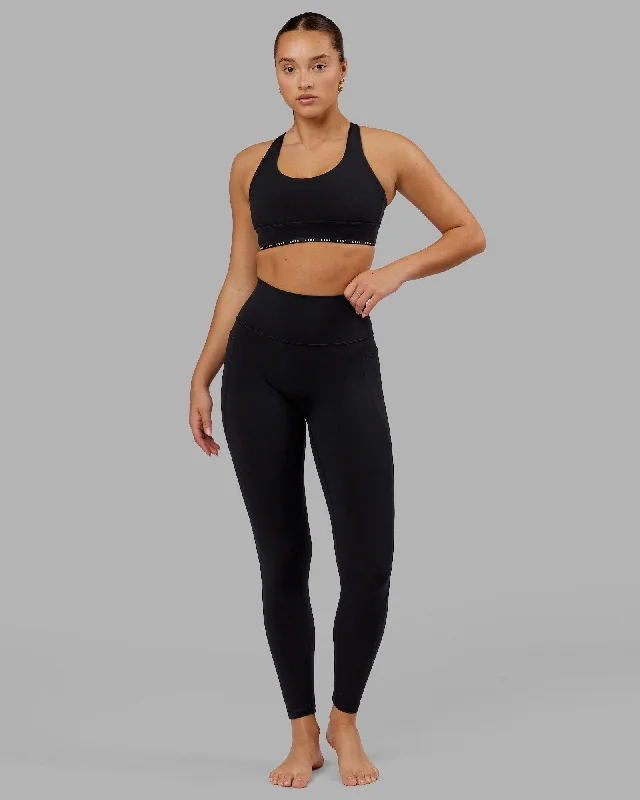 The Perfect Blend Of Comfort And Savings Fusion Full Length Leggings - Black