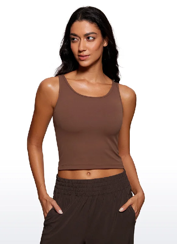Namaste And Save On Yoga Apparel Butterluxe Double Lined Scoop Neck Tank Top