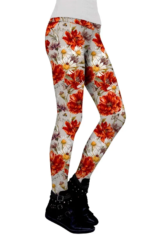Stretch Your Limits, Not Your Wallet In The Wheat Field Lucy Floral Performance Legging - Women