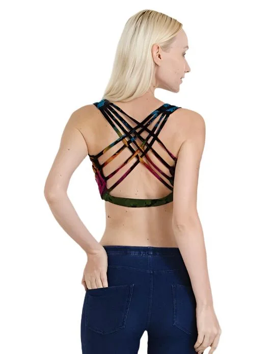 Elevate Your Practice With Affordable Yoga Wear Kathmandu Tie Dye Cross Back Top TH858