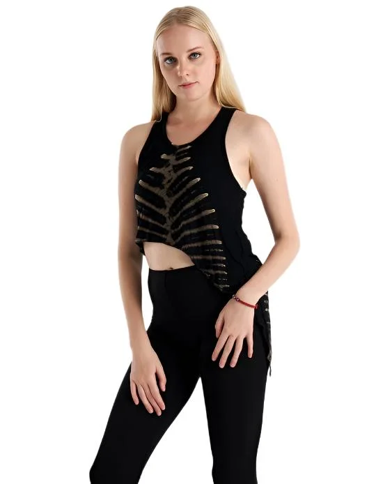 The Yoga Wear Sale You’Ve Been Waiting For Kathmandu Tie Dye Slanted Crop Top TH1486