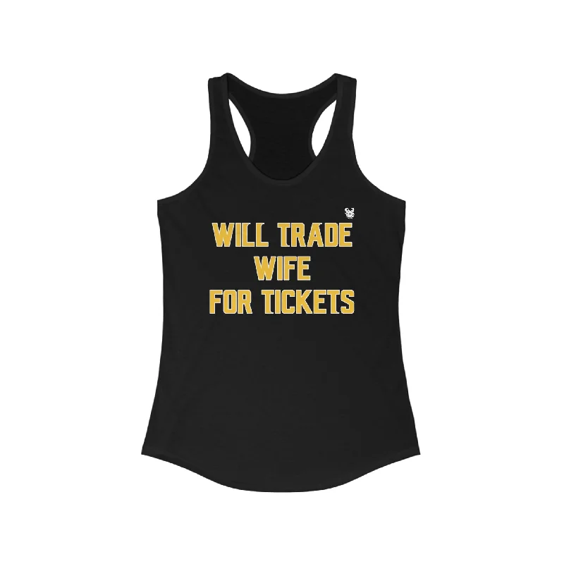 Fashionable Yoga Apparel Now On Sale Ladies Ideal Racerback Tank - Wife for Tickets