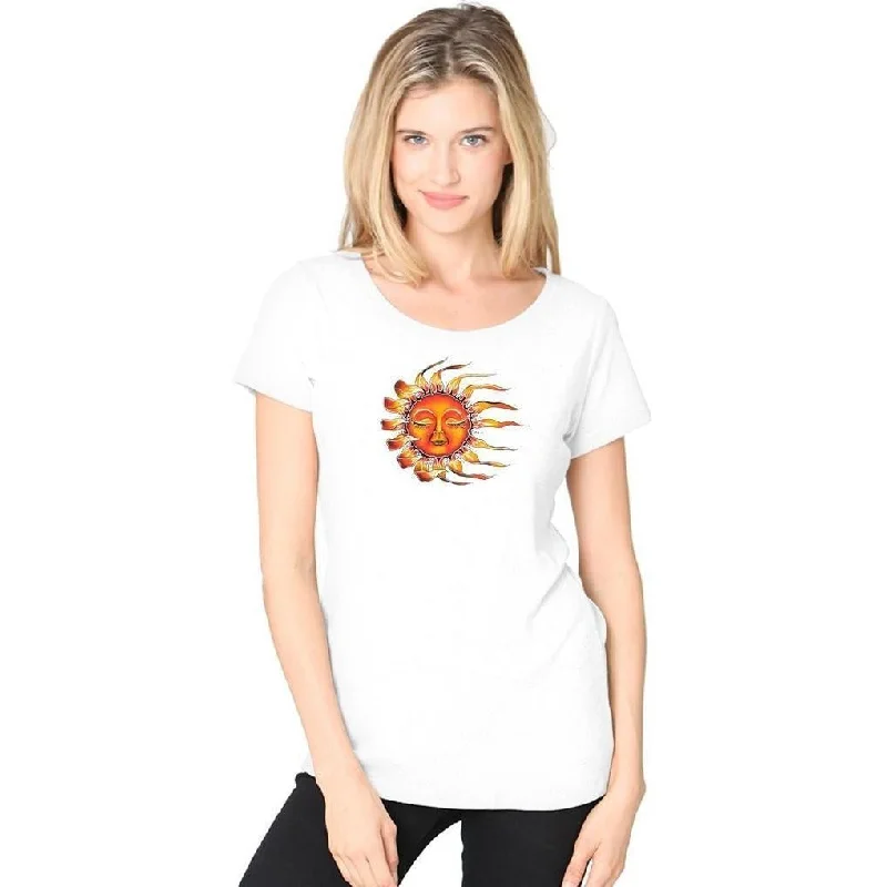 The Best Yoga Clothing At The Best Prices Ladies Sleeping Sun Recycled Triblend Yoga Tee