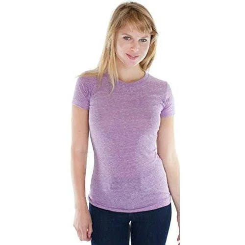 Comfortable, Stylish, And Now More Affordable Ladies Triblend Old School Gym Tee - Made in USA