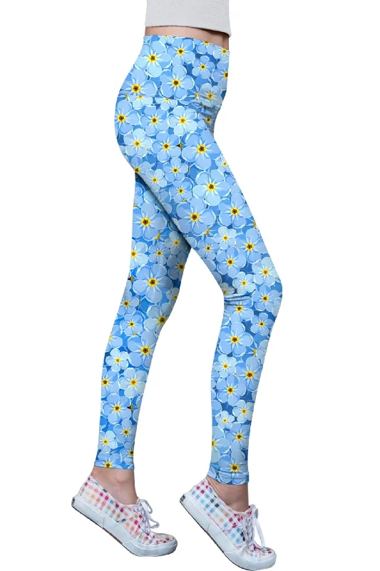 Premium Yoga Wear At Special Discounts Little Forget-Me-Not Lucy Performance Leggings - Women