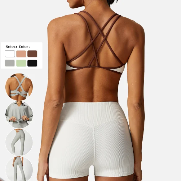 Soft, Stretchy, And Super Affordable Yoga Wear Loose drawstring long sleeve yoga suit 5-piece set