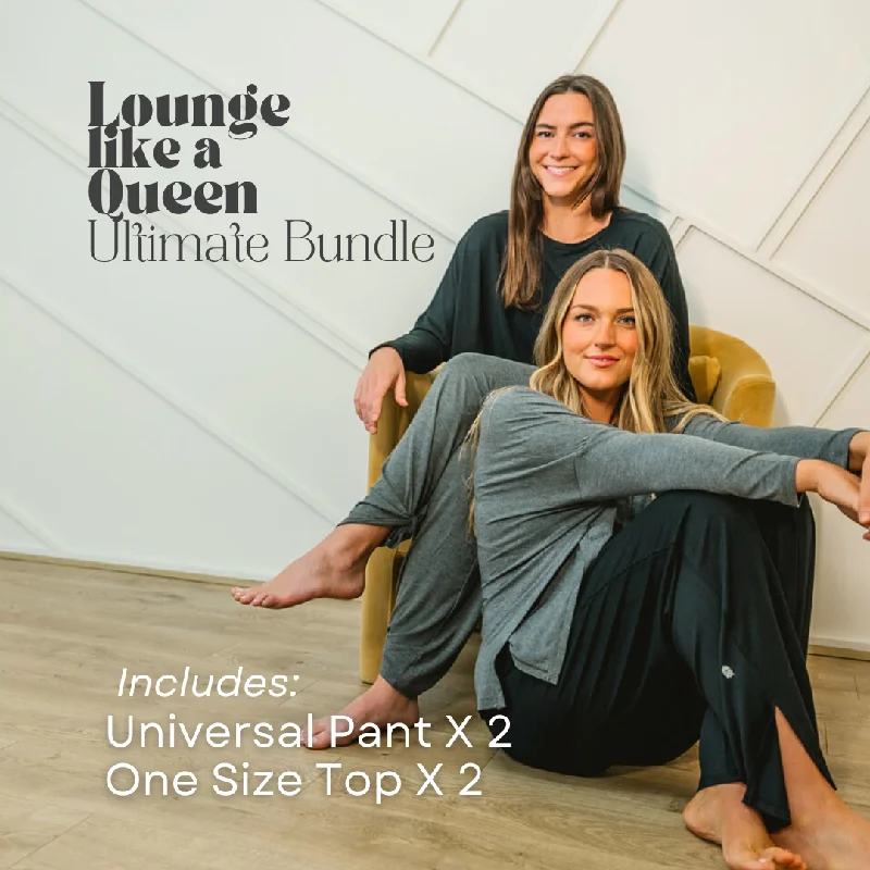 Yoga Wear That Moves With You At Lower Prices 👑 Lounge Queen Double Set: One Size Top & Universal Pant Yoga Wear That Moves With You At Lower Prices 👑 Lounge Queen Double Set: One Size Top & Universal Pant