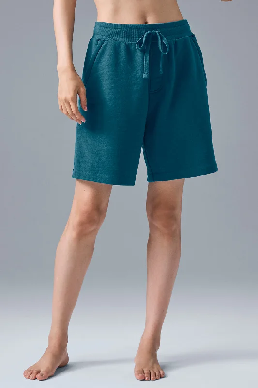 Lightweight, Breathable Yoga Wear At Special Prices Chill Short - Oceanic Teal