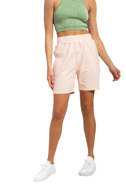 Performance Meets Savings In Our Yoga Wear Sale Mono B Peach Lounge Short KP-A1243