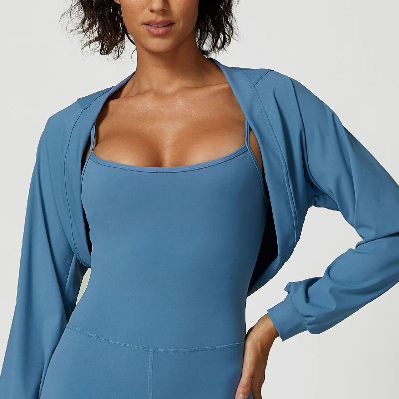 Flexibility Meets Affordability In Our Yoga Wear Sale One-piece jumpsuit jacket Short and  long short yoga suit